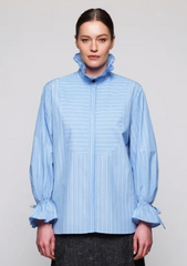 Blue Striped Cotton Shirt