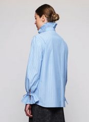 Blue Striped Cotton Shirt