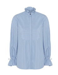 Blue Striped Cotton Shirt