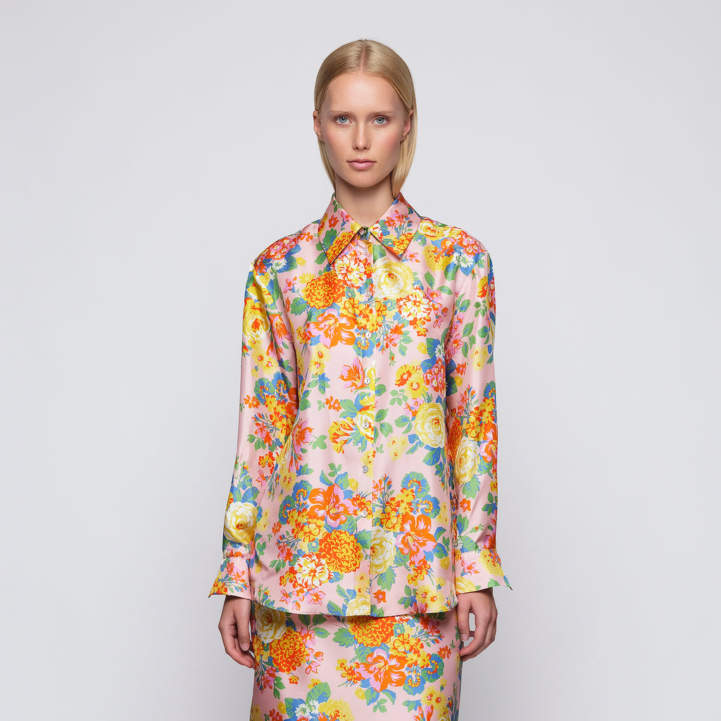 Floral Silk Blouse