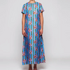 Floral Striped Silk Dress