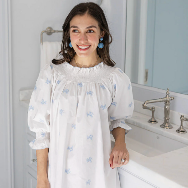 Nancy Embroidered L/S Nightgown