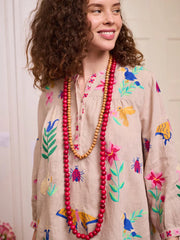 Lily Dress with Mexican Embroidery