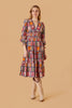 Sloan Dress in Harvest Grid