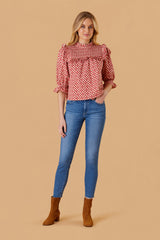 Rollins Top in Harvest Petal