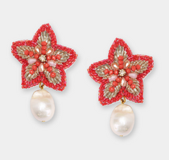 Starfish Pearl Earrings