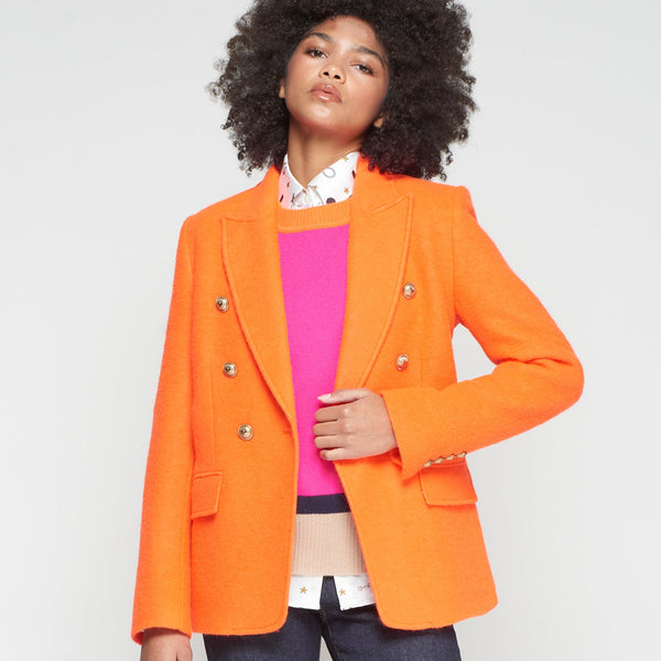 Orange Wool Blazer