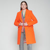 Orange Double Breasted Coat