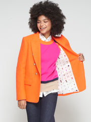 Orange Wool Blazer