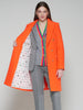 Orange Double Breasted Coat