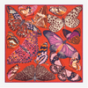 Papillons Square Scarf in Red