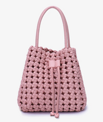 Perrie Woven Mini Bucket Bag