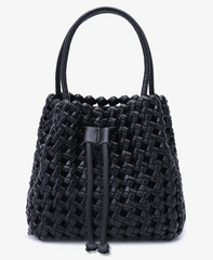 Perrie Woven Mini Bucket Bag