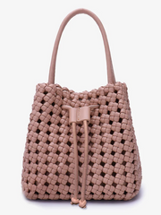 Perrie Woven Mini Bucket Bag