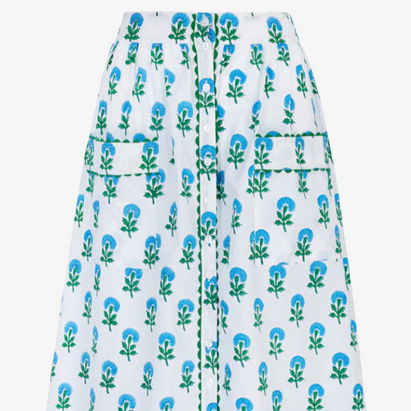 Hattie Skirt in Aqua Marigold