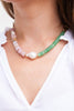 Pink Opal & Jade Necklace