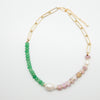 Pink Opal & Jade Necklace