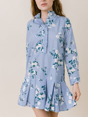 Callahan Dress in Blue Floral
