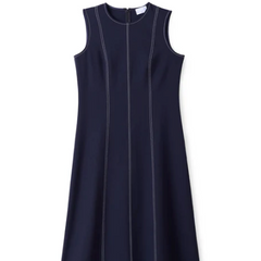 Rain Midi Dress in Dark Navy