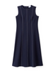 Rain Midi Dress in Dark Navy