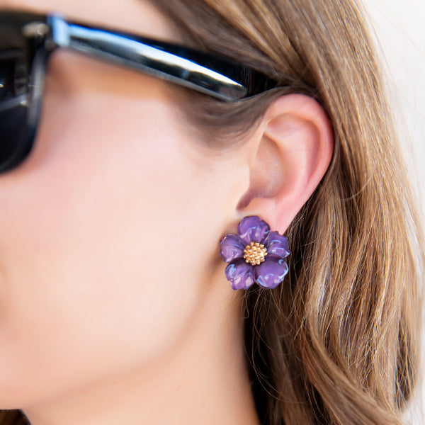 Flower Clip Earring