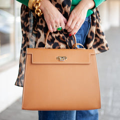 Rose Handbag in Cognac