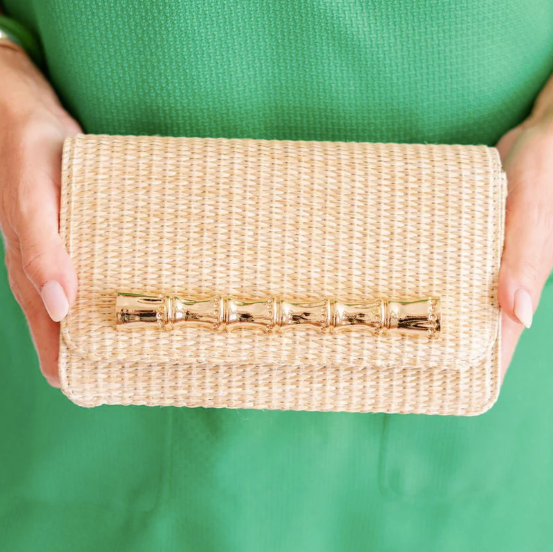 Ruby Straw Clutch