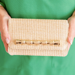 Ruby Straw Clutch