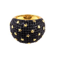 Sabah Moon Stars Onyx Ring