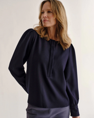 Sage Top in Dark Navy