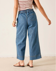 Sammie Wide Leg Pant Washed Chambray