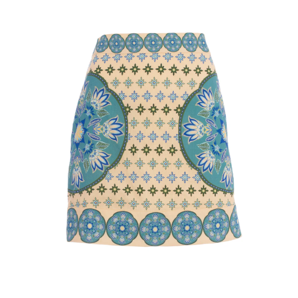 Saylor Skirt in Neon Tile