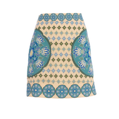 Saylor Skirt in Neon Tile