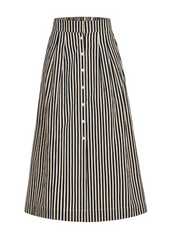 Scout Skirt in Ganache Pinstripe