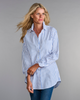 The His is Hers Shirt in Sail Blue Stripe
