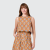 Crop Top in Maple Sprigs