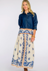 Phoebe Skirt in Handkerchief