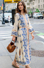 Bell Sleeve Tess Dress in Handkerchief