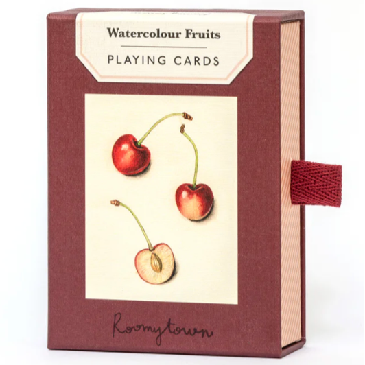 Single Deck Playing Cards- Watercolor Fruits