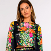 Gia Top in Centerpiece Black