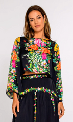 Gia Top in Centerpiece Black