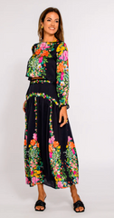 Phoebe Skirt in Centerpiece Black