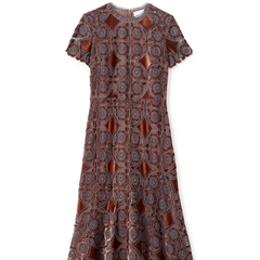 Waverly Midi Dress in Mocha