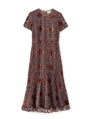 Waverly Midi Dress in Mocha