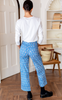 Everyday Pant in Blue Crown Flowers