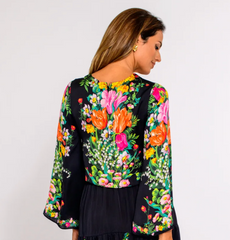 Gia Top in Centerpiece Black