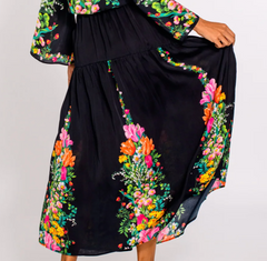 Phoebe Skirt in Centerpiece Black