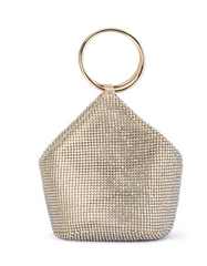 Ellie Crystal Mesh Handle Bag