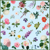 Les Fleurs Scarf in Pink/Blue