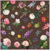 Les Fleurs Scarf in Chocolate/Ebony